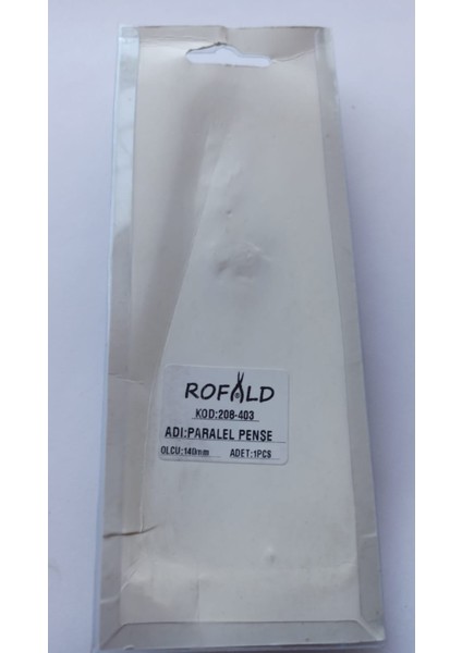 208-403 Rofald Paralel Pense 140 mm Dişli indirimleri