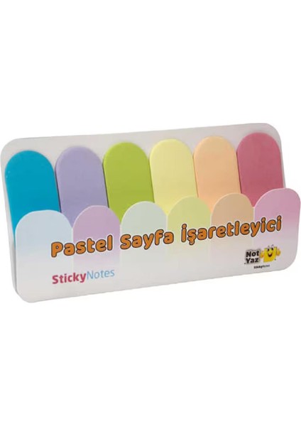 Rainbow Pastel Smile Sayfa Işaretleyici 6 Renk x 10 Sayfa (PA-7578) modelleri