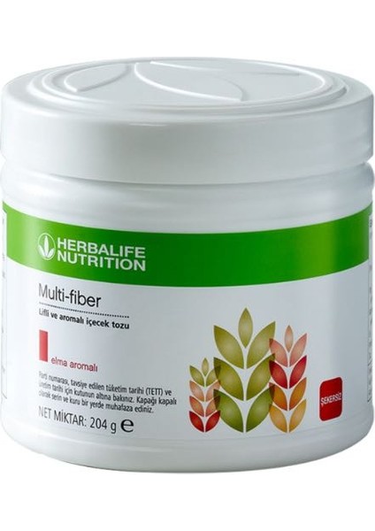 Multi-Fiber Lifli ve Aromalı İçecek Tozu Elma 204 gr