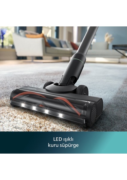 XW7263/11 7000 Serisi AquaTrio Kablosuz Dikey Süpürge, Islak&Kuru Temizlik, Otomatik Temizleme ve Şarj İstasyonu, Kuru Süpürme Başlığı, indirimleri