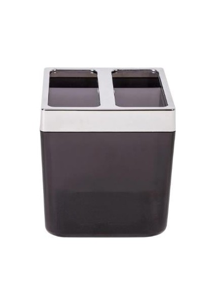 Toskana Diş Fırçalık-Şeffaf Siyah