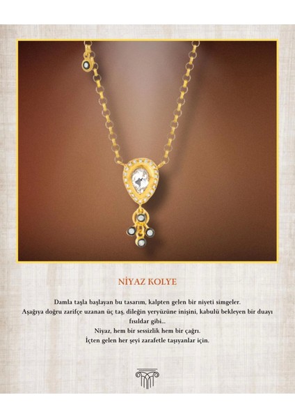 14 Ayar Altın Niyaz Kolye 848