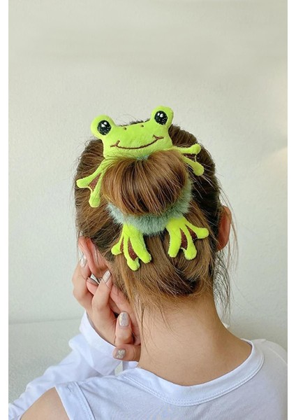 Sevimli Kurbağa Saç Tokası