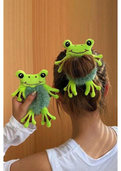 Sevimli Kurbağa Saç Tokası fırsatları