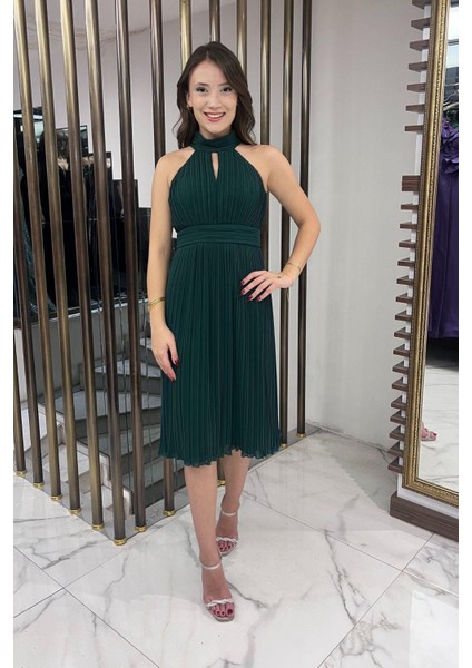 Komple Piliseli Astarlı Şifon Elbise fiyatları