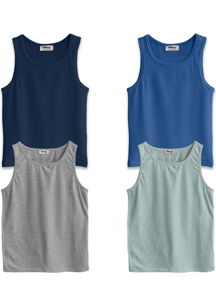 Erkek Çocuk, Pamuklu Slip&Atlet, Alt-Üst, 4 Çift Takım, Okul için uygun fiyatları