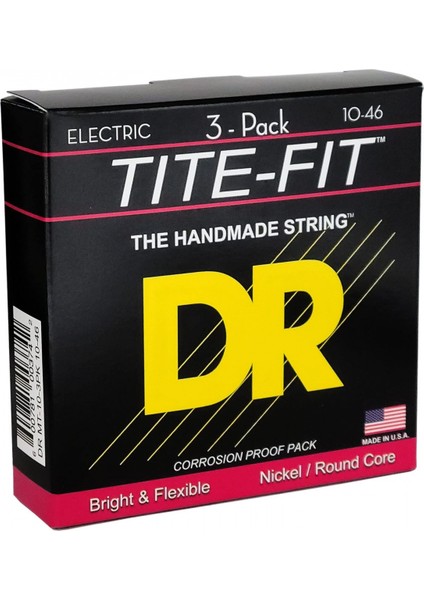Mt-10 Tite-Fit 3'lü Elektro Gitar Teli Paketi (Medium 10-46) fiyatları