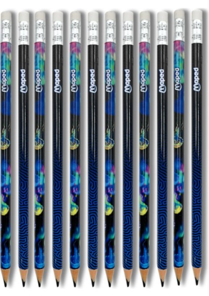 Black Peps Deepsea Paradise Silgili Hb Kurşun Kalem (851810) 12 Adet