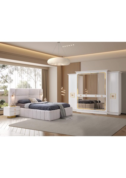 Arizona Balkonlu Yatak Odası Takımı %100 Mdf