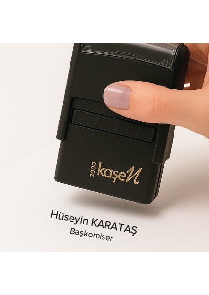 2000 Polis Kaşesi - ( Siyah- Mavi- Kırmızı Mürekkep )