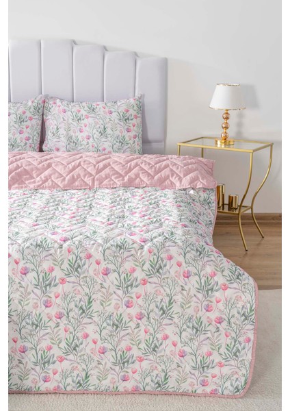 Cherie Çift Kişilik Pamuklu Kapitone Pike & Yatak Örtüsü