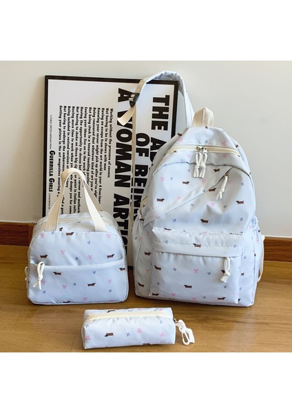 Üç Set Öğrenci Omuz Çantası Yüz Rahat Okul Çantası (Yurt Dışından)