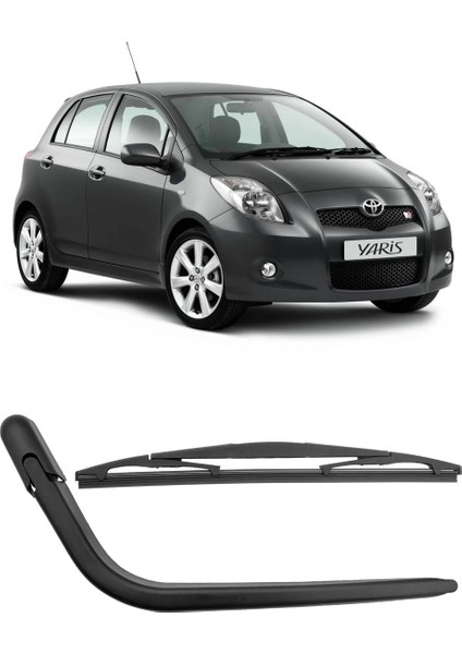 Toyota Yaris 2006-2011 Arka Cam Silecek Kolu ve Süpürgesi Kapak Takım 852410D010
