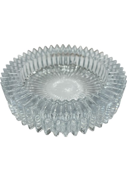 Kristal Yuvarlak Kül Tablası Çap 14 cm Yükseklik 3 cm Şık ve Dayanıklı fiyatları
