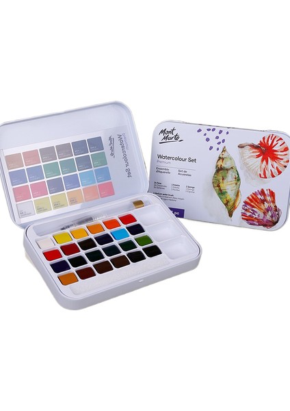 Suluboya Boya Seti 24 Renk Boya Suluboya Katı Toz Boya Seti (Yurt Dışından)