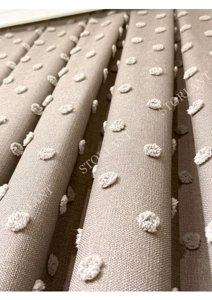 Puffy Ponpon Desenli Keten Fon Perde L Tercih Edilen - Ürün Sık Pile L Aksesuar Hediyeli fiyatları