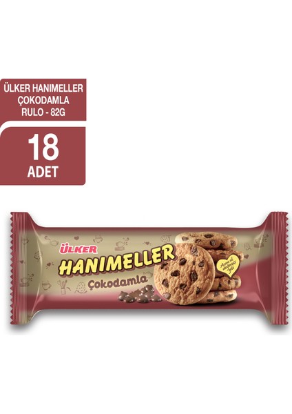 Hanımeller Çokodamla Bisküvi 82 gr x 18'li