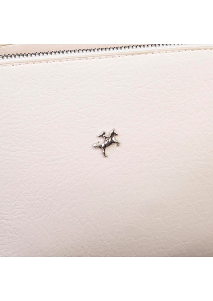 Kadın Omuz ve Çapraz Zincirli ve Uzun Çift Askılı (20X15 Cm) Krem Victoria modelleri