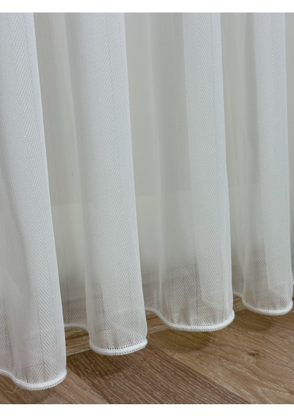 Soft Zigzag Bambu Düz Tül Perde 1/3 Sık Pileli, Ütü Gerektirmez | En Çok Tercih Edilen Model modelleri