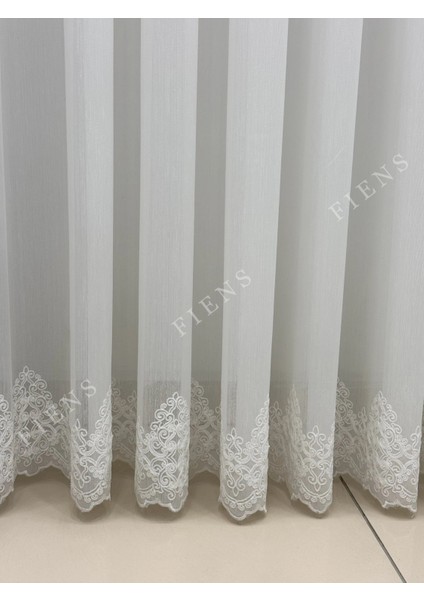 Işlemeli Bambu Etek 1/3 Sık Pileli Ütü Gerektirmez Tül Perde | Her Odaya Uygun, Çok Tercih Edilen fiyatları