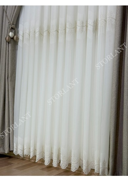 Lina Premium Bambu Gold Tül Perde | Ağır Gramajlı, 1/3 Sık Pileli, Ütü Gerektirmez fırsatları