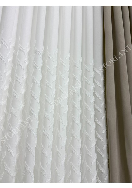 Half Minimalist Keten Tül Perde | Ağır Gramajlı, 1/3 Sık Pileli, Ütü Gerektirmez fırsatları