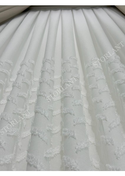 Half Minimalist Keten Tül Perde | Ağır Gramajlı, 1/3 Sık Pileli, Ütü Gerektirmez