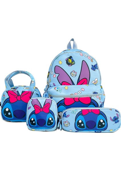 Dikiş Karikatür Okul Çantası Dört Set Çocuk Omuz Çantası (Yurt Dışından)