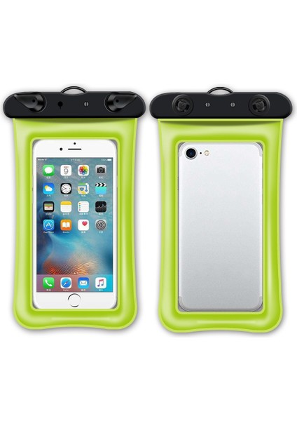 7,2 Inç Altı Cep Telefonu Için Yüzen Hava Yastıklı Su Geçirmez Çanta, Plaj Havuzu Telefonu Kuru Çantası ve Askısı - Yeşil (Yurt Dışından) indirimleri