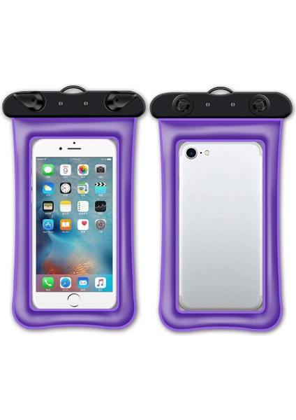 7,2 Inç Altı Cep Telefonu Için Yüzen Hava Yastıklı Su Geçirmez Çanta, Plaj Havuzu Telefon Askılı Kuru Çanta - Mor (Yurt Dışından) indirimleri