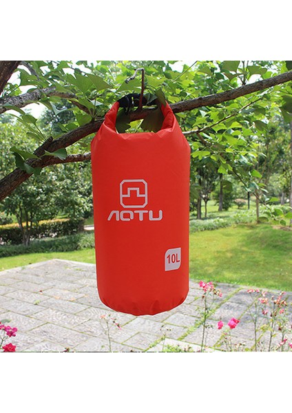 Aotu AT6613 10L Kova Şeklinde Açık Hava Su Geçirmez Yüzme Çantası - Kırmızı (Yurt Dışından)