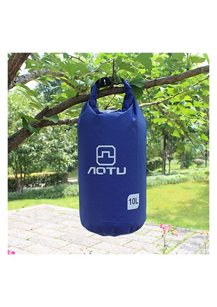 Aotu AT6613 10L Kova Şeklinde Açık Hava Su Geçirmez Yüzme Çantası - Mavi (Yurt Dışından)