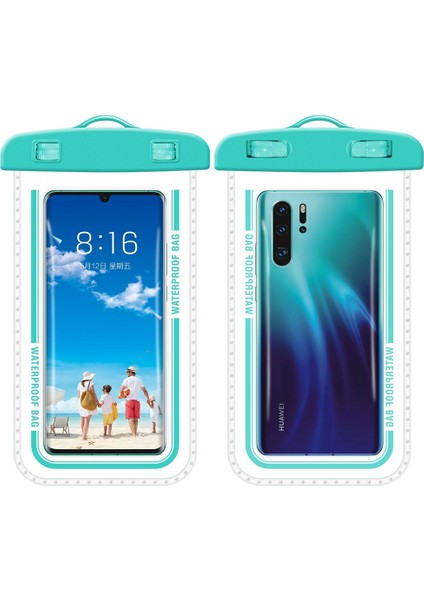 Havuzlar, Plajlar ve Balıkçılık Için 7,2 Inç Altı Cep Telefonu Kuru Çantası - Makaron Mavisi (Yurt Dışından) fiyatları