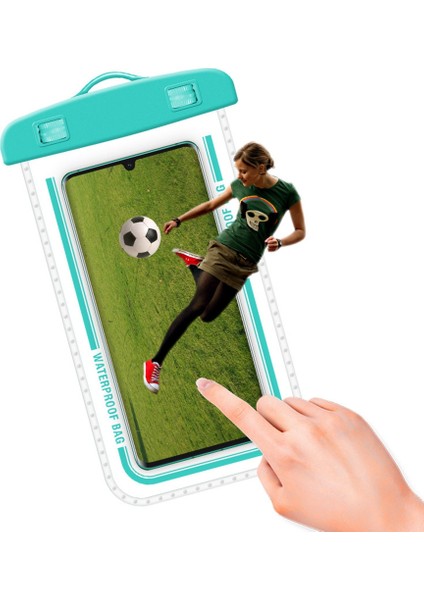 Havuzlar, Plajlar ve Balıkçılık Için 7,2 Inç Altı Cep Telefonu Kuru Çantası - Beyaz - Pvc Su Geçirmez Çanta (Yurt Dışından) fırsatları