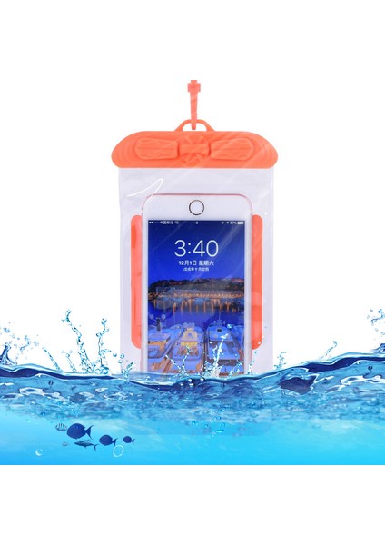 T-35C 5,2-6,4 Inç Cep Telefonu, Plaj Havuzu, Kuru Çanta Kılıfı, Boyun Askısı ve Yüzme Için Turuncu (Yurt Dışından)