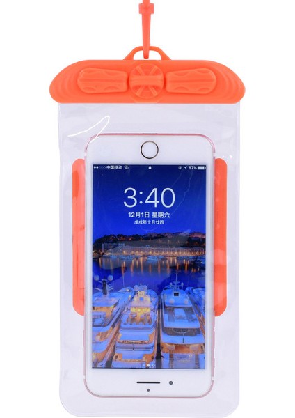 T-35C 5,2-6,4 Inç Cep Telefonu, Plaj Havuzu, Kuru Çanta Kılıfı, Boyun Askısı ve Yüzme Için Turuncu (Yurt Dışından) indirimleri