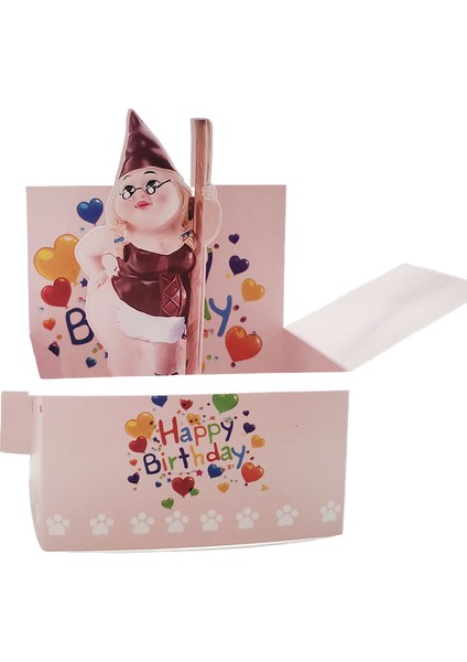 3D Stereo Pop-Up Yaratıcı Doğum Günü Kartı (Yurt Dışından)