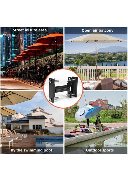 Bahçe Açık Avlu Şemsiye Tutucu 3 Parça Set (Yurt Dışından) indirimleri