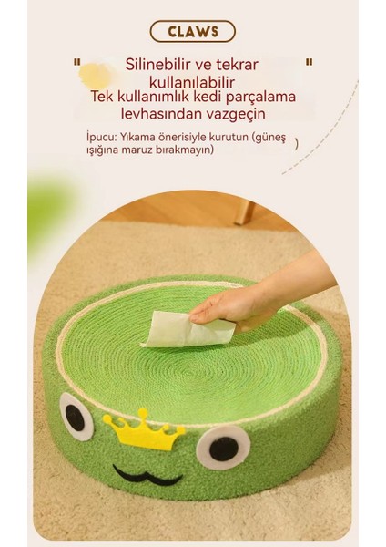 Çalıya Da Lı ve Aşınmaya Da Lı Ev Sisal Yuvarlak Kedi Tutamaklı Kedi Yuvası (Yurt Dışından) fiyatları