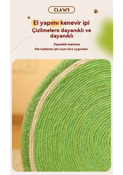 Çalıya Da Lı ve Aşınmaya Da Lı Ev Sisal Yuvarlak Kedi Tutamaklı Kedi Yuvası (Yurt Dışından) fırsatları