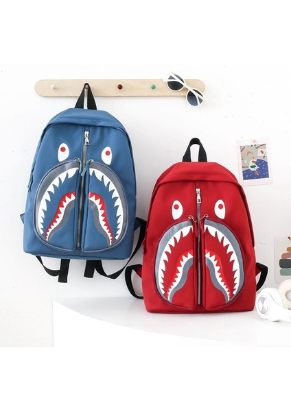 Köpekbalığı Kişilik Graffiti Öğrenci Moda Trend Omuz Çantası (Yurt Dışından) fiyatları
