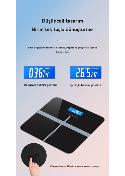Ev Kullanımı Için Temperli Cam Akıllı Terazi (Yurt Dışından) indirimleri