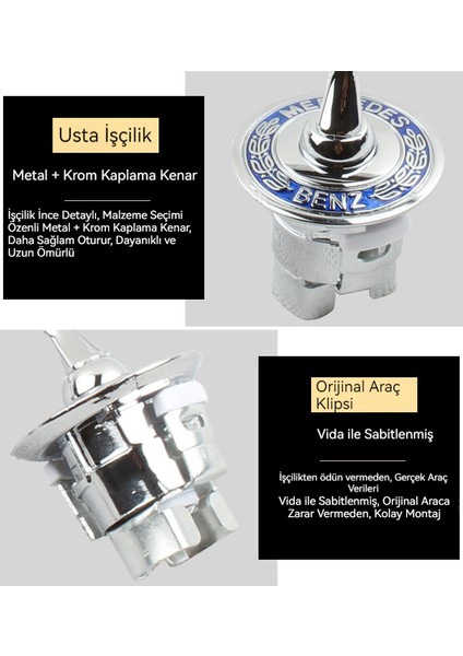 Mercedes-Benz Ön Standart E-Sınıfı E300L Modifiye C Sınıfı C200L Araç Standardı S Sınıfı S350 Kaput Ön Logosu (Yurt Dışından) modelleri
