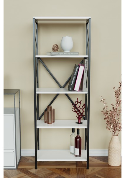 5 Raflı Metal Kitaplık Çok Amaçlı Kütüphane Salon Ofis Evrak Rafları fiyatları