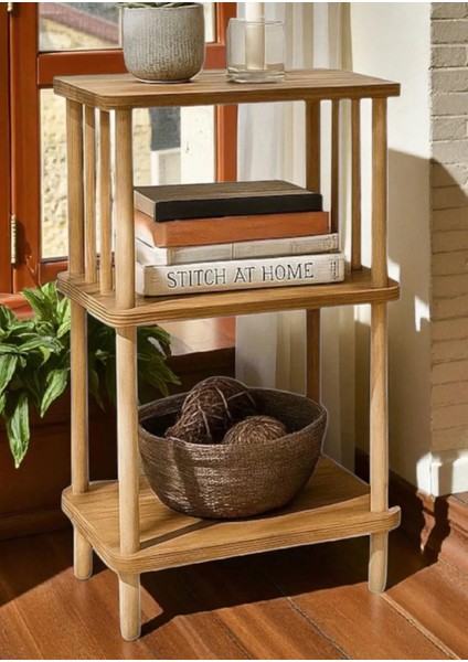 Kendin Kur- Çevir Kur Komodin Ahşap Ayaklı Düzenleyici