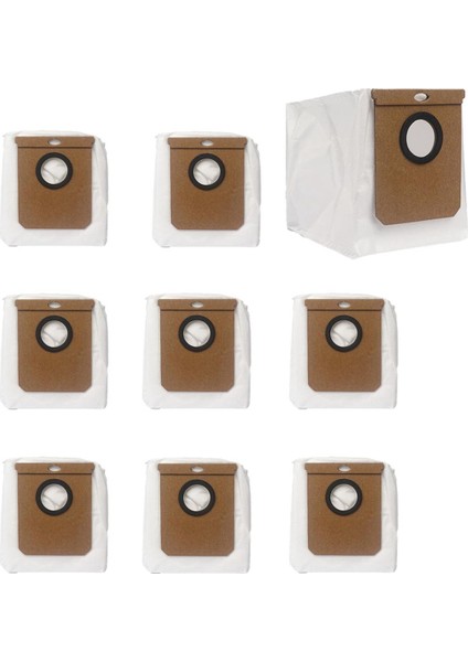 Eufy L50 Ses/ L60 Ses Için Conga Home 10000/8090 Ultra/ 9090 Aı Için 9'lu Paket 2,5 L Büyük Vakumlu Toz Torbası Değişimi (Yurt Dışından)