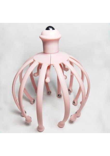 Çok Fonksiyonlu Çıkarılabilir 18 Pençe Çelik Bilyalı Kafa Derisi Tırmalama Kafa Masajı (Yurt Dışından)