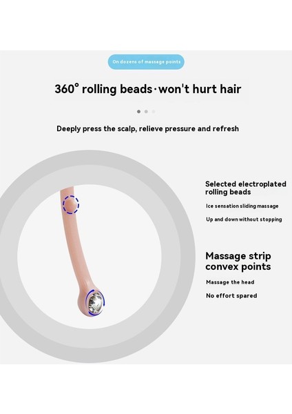 Çok Fonksiyonlu Çıkarılabilir 18 Pençe Çelik Bilyalı Kafa Derisi Tırmalama Kafa Masajı (Yurt Dışından) indirimleri