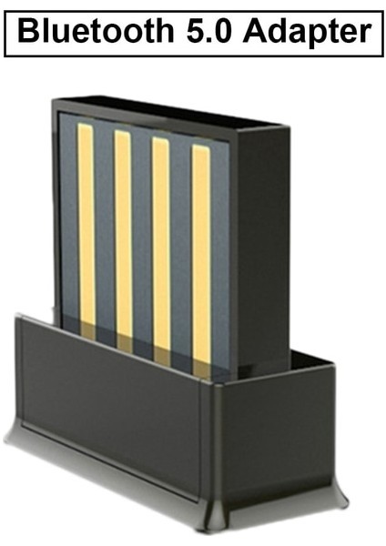 Siyah Bluetooth Adaptörü Mini Bluetooth 5.0 Alıcı Bluetooth Dongles Desteği Winows Linux Vista Mac Os Dizüstü Tablet Bilgisayar Için (Yurt Dışından)