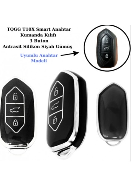 Togg T10X Uyumlu Anahtar Koruma Kılıfı modelleri